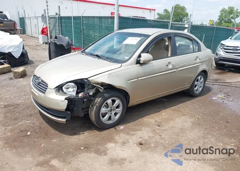 2006 Hyundai Accent Gls из США, поврежденный, VIN KMHCN46C26U037605